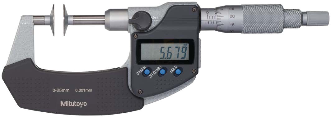 MITUTOYO SERIES 369 DISC MICROMETER NON ROTATING SPINDLE TYPE