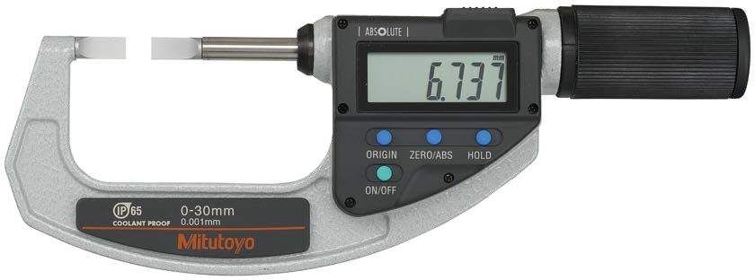 MITUTOYO SERIES 422 BLADE MICROMETER – NON-ROTATING SPINDLE TYPE
