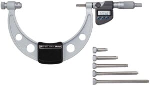 MITUTOYO SERIES 340 OUTSIDE MICROMETER WITH INTERCHANGEABLE ANVILS
