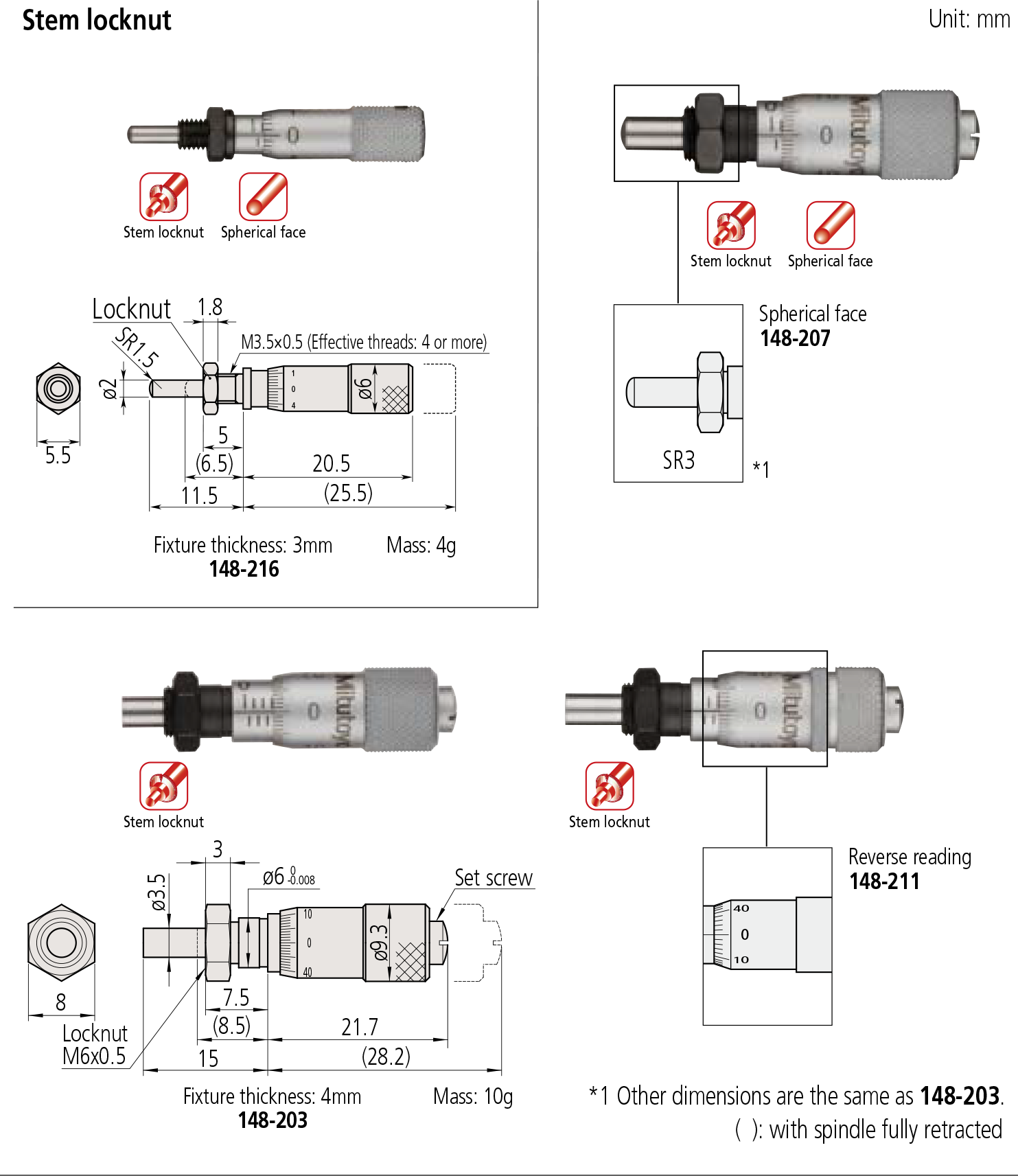 Small Micrometer Heads