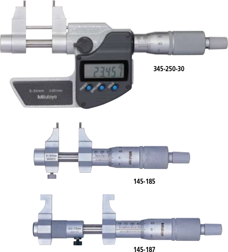 MitutoyoSERIES 345, 145 Caliper Type Inside Micrometers