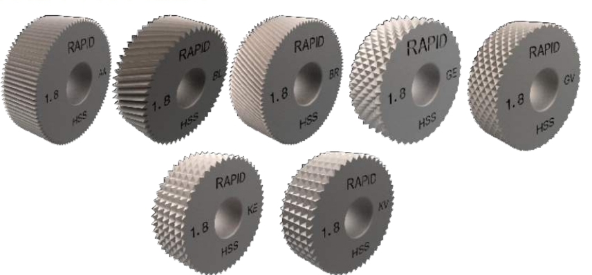 RAPID KNURLING WHEELS – FORM KNURLS