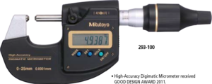 Mitutoyo – SERIES 293 – High-Accuracy Digimatic Micrometer