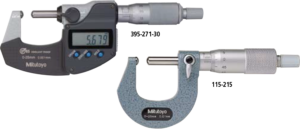 Mitutoyo-SERIES 395, 115, 295 — Spherical Anvil and Spindle Type-Tube Micrometers