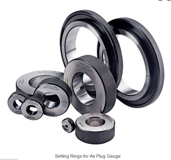 Baker Setting Rings for Air Plug Gauge Range 1.5 – 315 mm