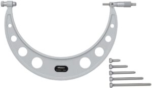 MITUTOYO SERIES 104 OUTSIDE MICROMETER WITH INTERCHANGEABLE ANVILS