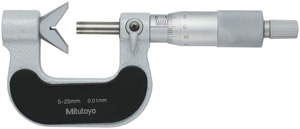 MITUTOYO SERIES 114-3 FLUTES AND 5 FLUTES V-ANVIL MICROMETERS