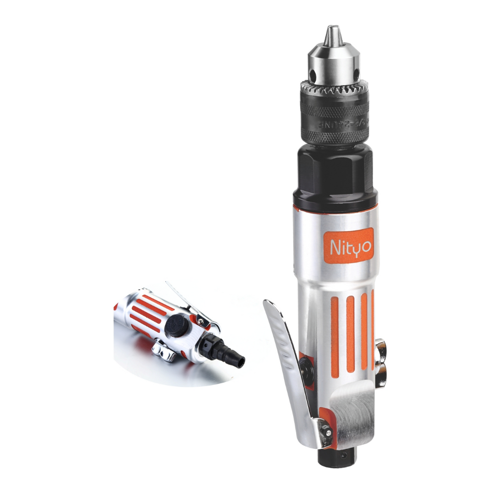 NITYO NI-3316H AIR DRILL | 3/8″ PNEUMATIC STRAIGHT DRILL – RPM 1800